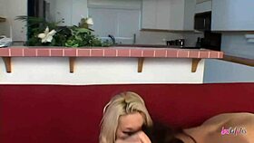 Brunette Dyke And The Busty Blonde Pawg Take Turns Pounding Each Other With A Strapon