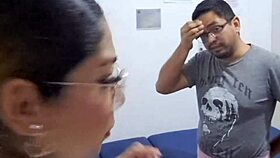 la best consultation ever with a latina blowjob and ass play