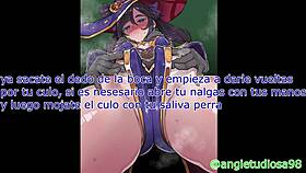 Mona catches you spying and gives instructions in anime style