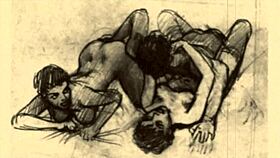 vintage erotic drawings from retro anime hentai collections.