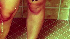 adorable blonde milf gets a steamy massage on the sofa