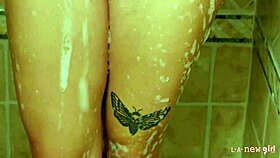 adorable blonde milf gets a steamy massage on the sofa