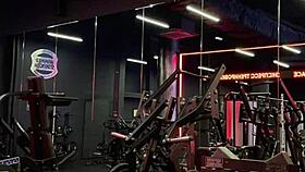 licking that pussy in the hidden bathroom feels so good