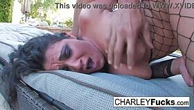 Charley Chase has a hot and steamy poolside experience