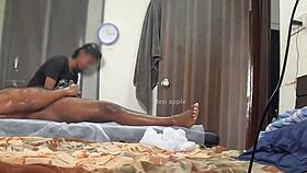 this gay massage ends with a happy blowjob