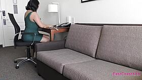 does kristee lixx, that big tit milf, get a creampie after blowjob and fucking?