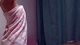 Himeno Amasaki strips for private Japanese shower show