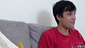 Stepmom Erin Everheart's ripped jeans lead to wild cowgirl riding. Big ass bounces hard with intense cumshot action!