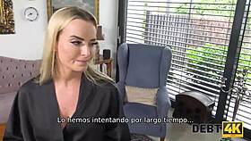 victoria's debt4k deal turns into hardcore shaved pussy action