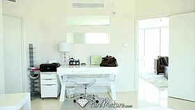 hot milf sneaks on her man in the shower for fucking