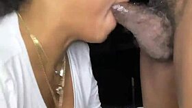 sexy girl gags on monster cock bareback