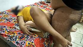 Intense fucking with big tits Indian maid in bedroom!