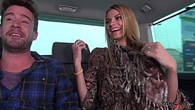 Divorced model fucks dude in van for revenge