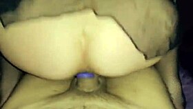 A milf uses toys and a butt plug in a POV scene.