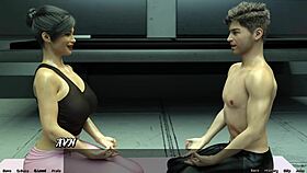 Stranded In Space 92: Hot Yoga With Big Tits Brunette MILF!