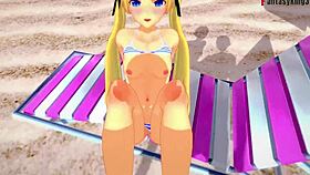 Marie rose in bikini getting fucked on the beach, so hot! 😍