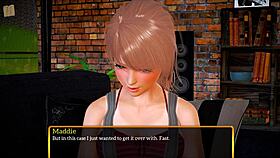 Blonde Cartoon Girl Shaved Pussy Fucked By Big Cock In Anime Game