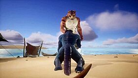 Tiger Pounds Lizard to Multiple Climaxes in Wild Action