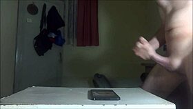 jerking hard for cassidyboo with cum on face.