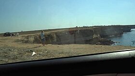 Fucking Doggy Style In Car On Ocean, Bent Over With Tattoo.