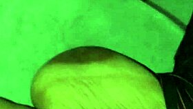 Brunette falls asleep on lap, I secretly film her big natural tits