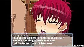 Knightess Rebecca battles enemies in the HRPG game.