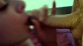 Big natural tits bouncing while she is fingering herself