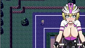 Blonde Loses Race Grabs Tits in Street Flash Cycling