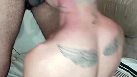 Boldly taking that big black cock bareback in my ass.