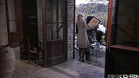 Stunning Italian Blonde Fiamma Monti Gets Fucked By Big Cock Outdoors.