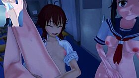 Anime Hentai: Futanari Babe Takes Anal in Wild POV Creampie Scene