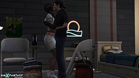 Cassandra goth experiences her first time in the sims 4 3d cartoon