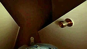 covered hot milfs face with cum after rimming