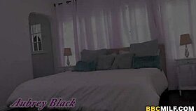Busty milf aubrey black squirts on a big black cock!