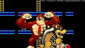 Furry porn with Mario and Donkey Kong in a Mugen game