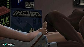 Cassandra goth experiences her first time in the sims 4 3d cartoon