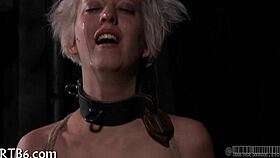Bound Woman in Intense Bondage Scene