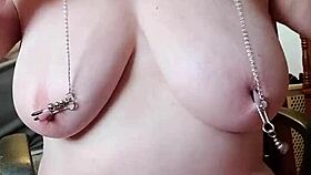 Missr8 Rides Dildo On Her Big Tits