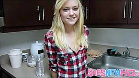 Chloe Foster's First Porn with Blowjob and Big Cock