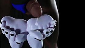 want to see this 3d footjob compilation with cum?
