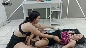 Abby and Dixy Get Sweaty at the Gym Before a Hot Taboo Hookup