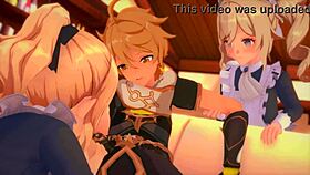 Is Jean ready for a wild threesome with those maids in Genshin Impact?