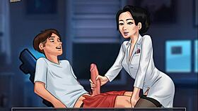 in summertime saga 110, the brunette teacher has some interesting interactions in the game