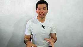 Mexican gay guy gives oral to straight married coworker in stream, then gets raw fucked in abandoned house