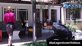 House huntress Krissy Lynn bangs customer Alex Legend