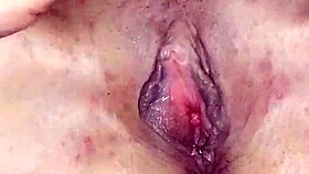Wife enjoys the aftermath of passionate fucking with her pussy satisfied