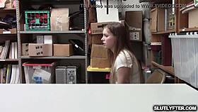 Blonde Teen Summer Brooks Caught Shoplifting And Forced To Give Blowjob