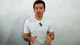 Mexican gay guy gives oral to straight married coworker in stream, then gets raw fucked in abandoned house