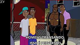 gay cartoon with big ass hero.