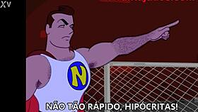 gay cartoon with big ass hero.